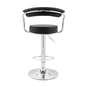 Bar / Kitchen / Counter Stool – BS-1060 – Cushioned Artificial Leather with Chrome Back Frame – Made in China