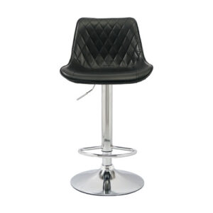 Bar / Kitchen / Counter Stool – BS-5604 – Cushioned Artificial Leather, Height Adjustable – Made in China