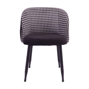 Café / Room Chair – DC-LF201 – Cushioned Seat & Back with Metal Legs – Made in Pakistan