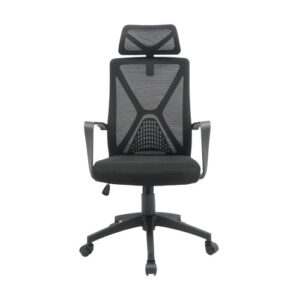 Ergonomic Manager Chair – RC-LX111 – Adjustable Headrest & Mesh Back – Made in China