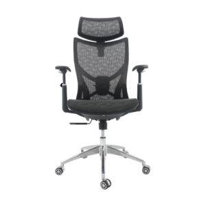 Executive Chair – RC-LX 800 – Adjustable Headrest, 3-Position Back Lock & Aluminum Base – Made in China