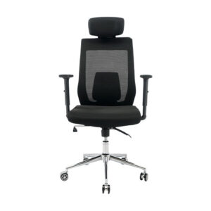 Manager Chair – RC-LX900 – Mesh Back, Adjustable Headrest & Arms, Metal Base – Made in China