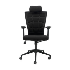 Executive Chair – KRC-CLARK 102 TP – Adjustable Headrest, 3D Arms, PU Foam Seat & Nylon Base – Made in Korea
