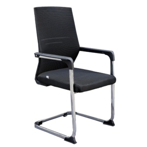Visitor Chair- Back Mesh with cover plastic and metal Chrome Frame- Model # VC-C 8088