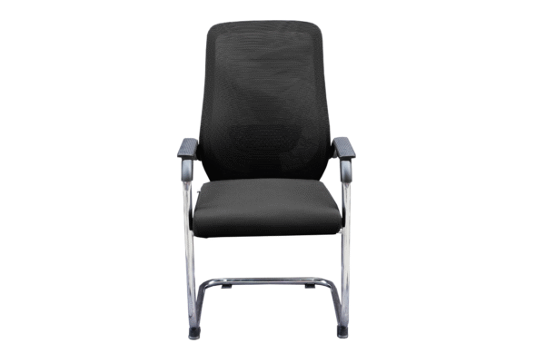 Visitor Chair- Back Mesh with fully cover plastic and metal Chrome Frame- Model # VC-C 9011