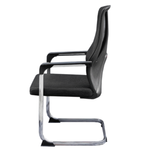 Visitor Chair- Back Mesh with V-Shape cover plastic and metal Chrome Frame- Model # VC-C 658
