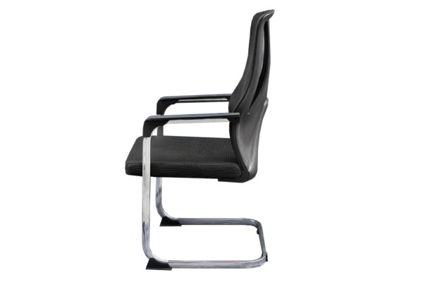 Visitor Chair- Back Mesh with V-Shape cover plastic and metal Chrome Frame- Model # VC-C 658